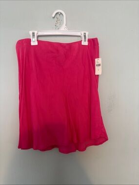 Anthropologie Hot Pink Mini Skirt